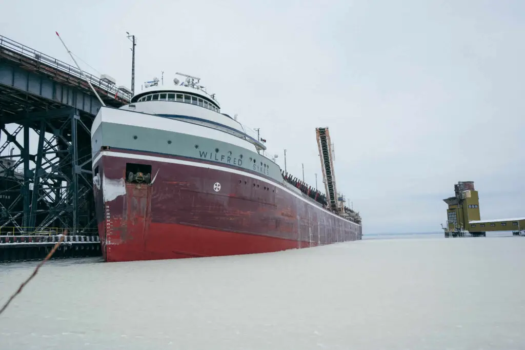 Ore Boat at Upper Harbor, Marquette, MI